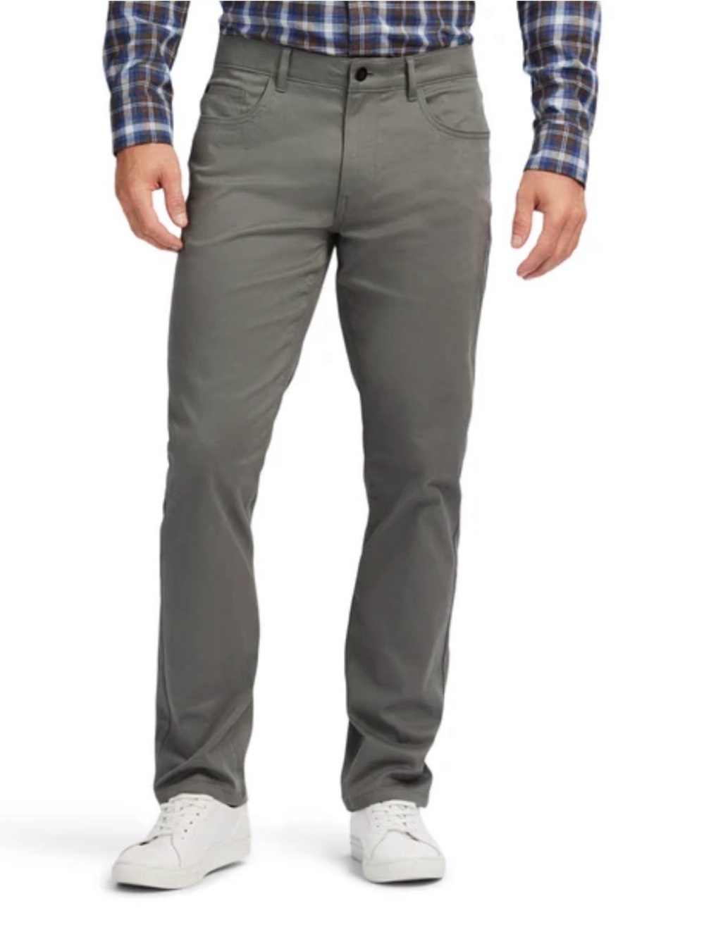 IZOD Men’s Gray Regular Fit Jeans Pants Size 36x34 Stretch Comfort Flex